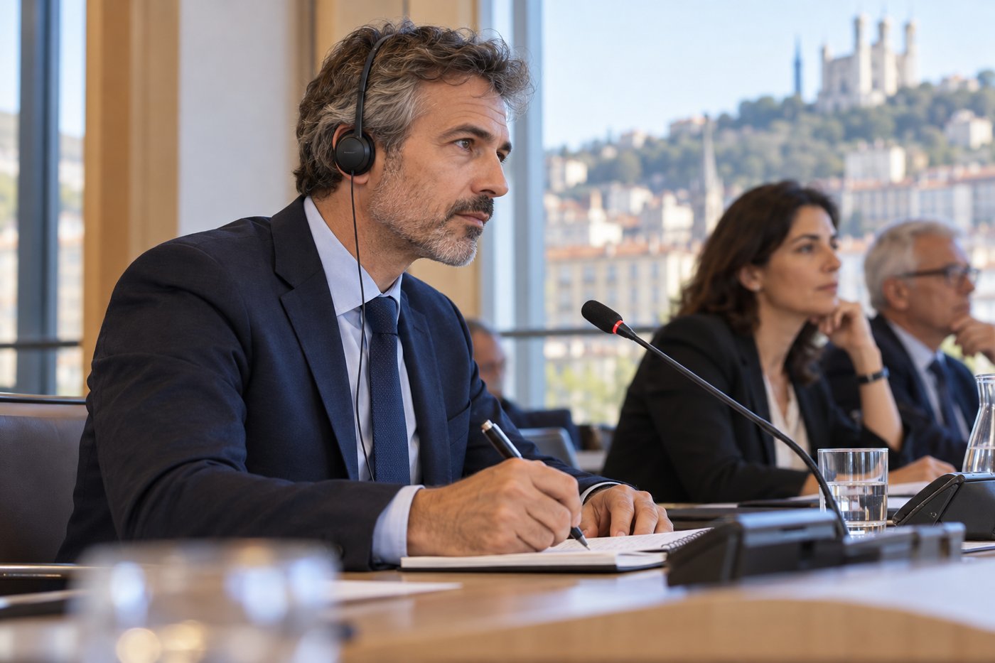 Interprétation lors d’une réunion professionnelle à Lyon